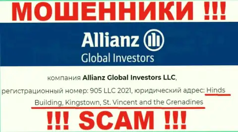 Офшорное местоположение Allianz Global Investors по адресу Хиндс Билдинг, Кингстаун, Сент-Винсент и Гренадины позволило им безнаказанно сливать