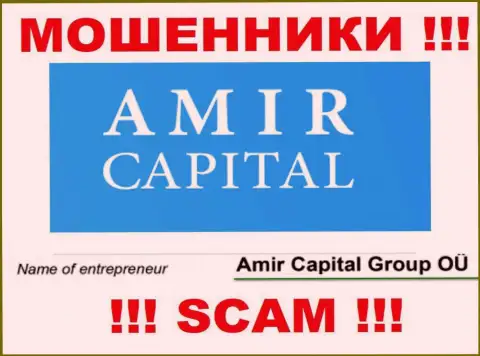 Амир Капитал Групп ОЮ это организация, которая руководит интернет-мошенниками АмирКапитал