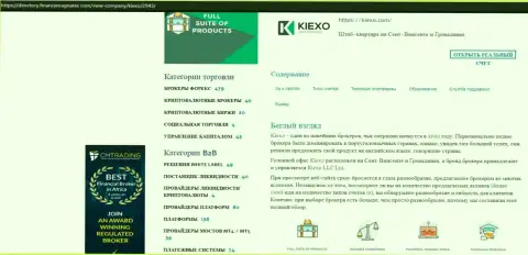 Материал об условиях совершения торговых сделок форекс дилинговой компании Киехо ЛЛК, представленный на портале Directory FinanceMagnates Com