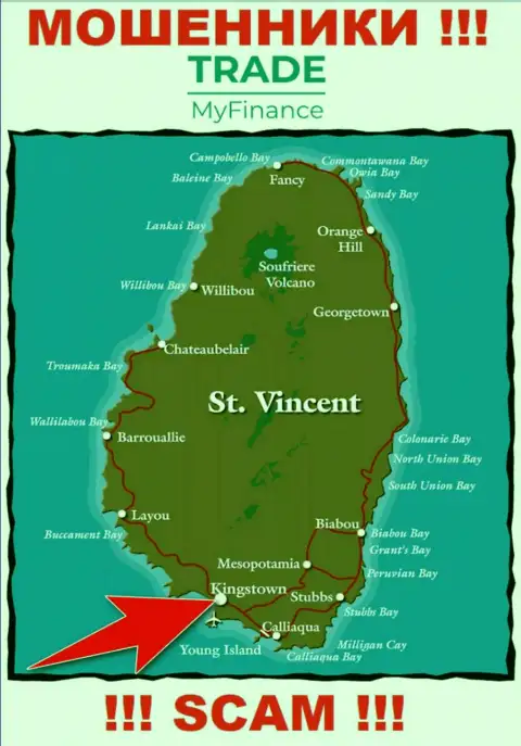 Официальное место регистрации интернет обманщиков Trade My Finance - Kingstown, Saint Vincent and the Grenadines