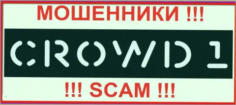 Логотип МОШЕННИКА Crowd1 Com