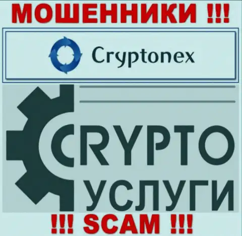 Связавшись с CryptoNex, область деятельности которых Криптовалютные услуги, можете остаться без своих вложенных денежных средств