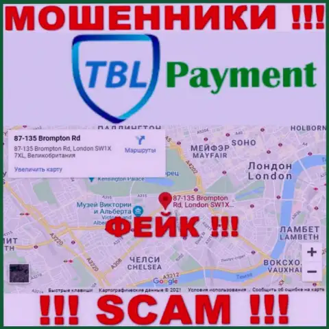 С жульнической компанией TBL Payment не работайте, инфа в отношении юрисдикции фейк