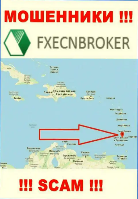 ФХаЕЦН Брокер - это ЛОХОТРОНЩИКИ, которые юридически зарегистрированы на территории - Saint Vincent and the Grenadines