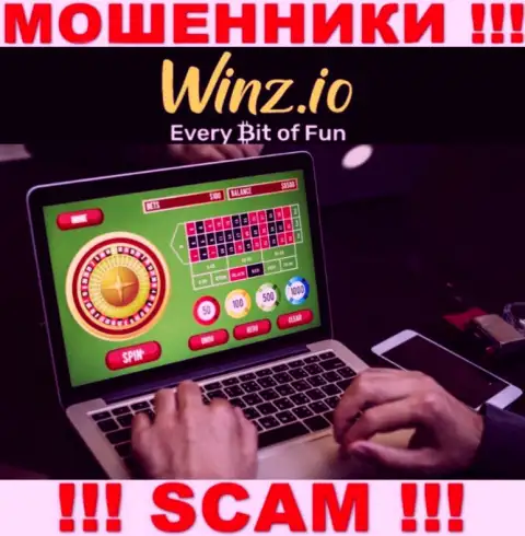 Вид деятельности мошенников Winz - это Casino, но знайте это обман !!!