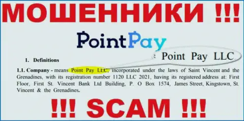 Поинт Пэй ЛЛК - это организация, управляющая internet-мошенниками ПоинтПэй
