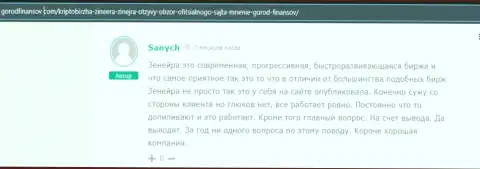 Объективный отзыв реально существующего валютного игрока дилингового центра Zineera, перепечатанный с сервиса gorodfinansov com