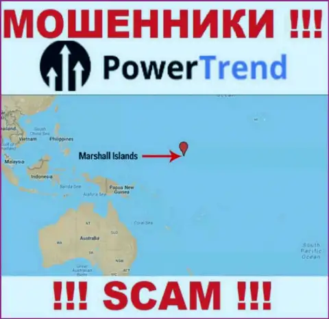 Контора Power Trend зарегистрирована в офшоре, на территории - Marshall Islands