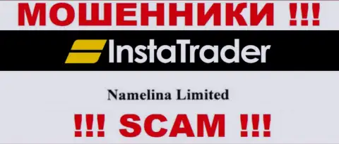 Юридическое лицо организации ИнстаТрейдер Нет - Namelina Limited, инфа взята с официального онлайн-ресурса