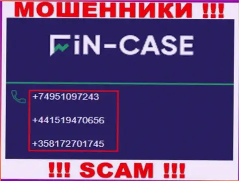 Fin-Case Com чистой воды интернет-мошенники, выдуривают средства, звоня доверчивым людям с различных номеров телефонов