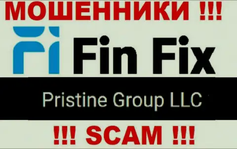 Юр. лицо, владеющее internet обманщиками FinFix World - это Pristine Group LLC