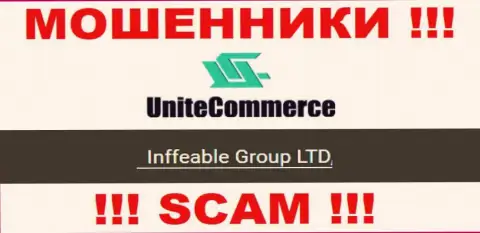 Руководством UniteCommerce World является компания - Inffeable Group LTD