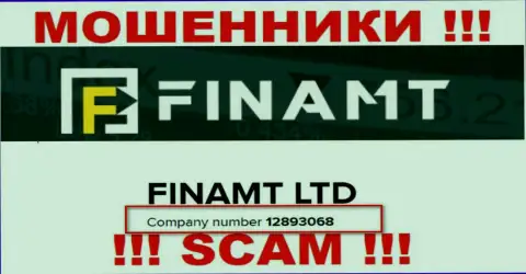 Finamt Com очередной разводняк !!! Регистрационный номер данного жулика: 12893068