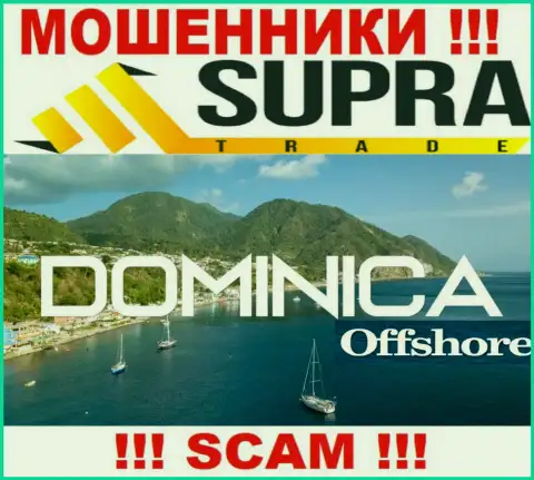 Организация Супра Трейд похищает деньги доверчивых людей, зарегистрировавшись в оффшорной зоне - Dominica