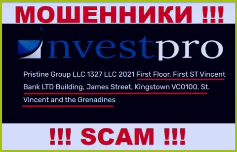 ЖУЛИКИ Pristine Group LLC крадут финансовые вложения клиентов, располагаясь в офшоре по следующему адресу Первый этаж, здание Фирст Сент Винсент Банк Лтд Билдинг, Джеймс-стрит, Кингстаун, ВС0100, Сент-Винсент и Гренадины