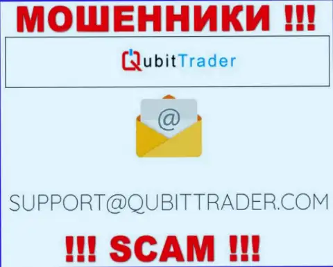 Электронная почта мошенников Qubit-Trader Com, приведенная на их интернет-ресурсе, не рекомендуем общаться, все равно лишат денег