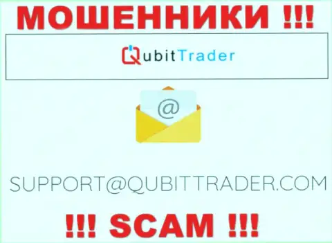 Электронная почта мошенников Qubit-Trader Com, приведенная на их интернет-ресурсе, не рекомендуем общаться, все равно лишат денег
