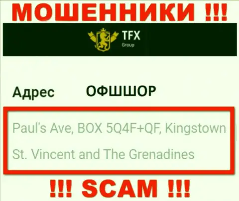 Не работайте совместно с конторой TFX-Group Com - эти интернет шулера пустили корни в офшорной зоне по адресу - Paul's Ave, BOX 5Q4F+QF, Kingstown, St. Vincent and The Grenadines