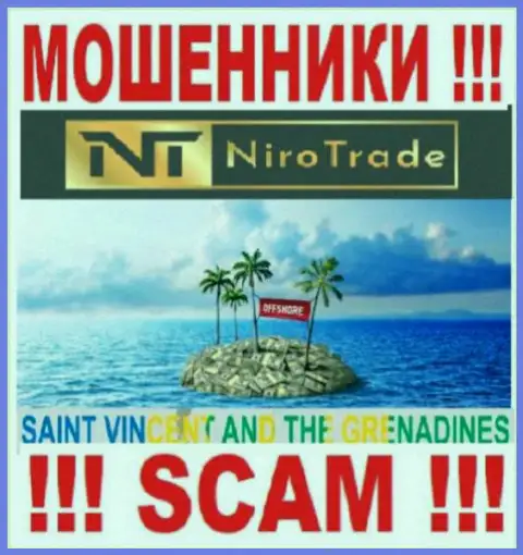 Niro Trade спрятались на территории Сент-Винсент и Гренадины и свободно присваивают вложения