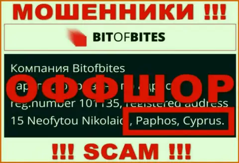 BitOfBites Com - это internet-обманщики, их адрес регистрации на территории Кипр