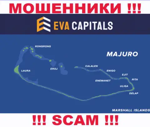 С конторой Eva Capitals весьма опасно сотрудничать, место регистрации на территории Majuro, Marshall Islands