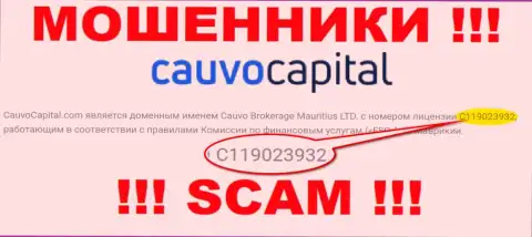 Мошенники Cauvo Capital цинично кидают лохов, хотя и разместили лицензию на сайте