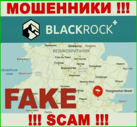 BlackRock Plus не хотят нести наказание за свои неправомерные уловки, поэтому информация о юрисдикции ложная